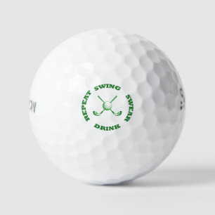 Drink Swear Swing Golf Balls - Custom Club Graphic
