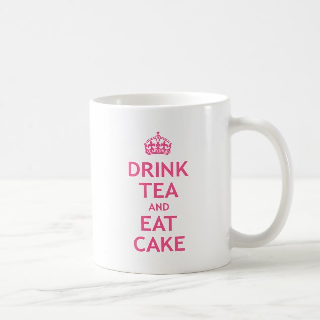 Drink Tea and Eat Cake Coffee Mug (Right)