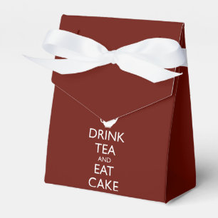 DRINK TEA AND EAT CAKE FAVOR BOX