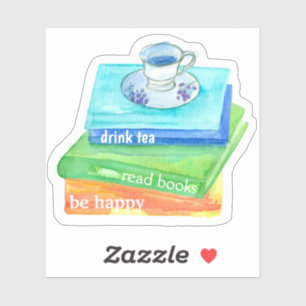 Drink Tea Read Books Be Happy Vinyl
