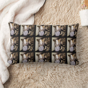 Drink Thief Cat by Shirley Taylor Lumbar Pillow