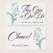 Drink Tickets, Green Watercolor Botanical Spray