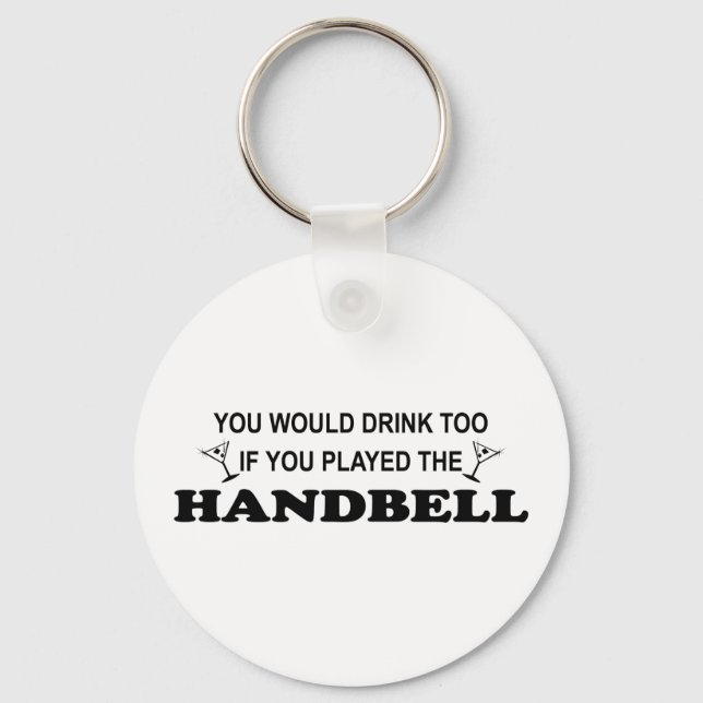 Drink Too - Handbells Keychain (Front)