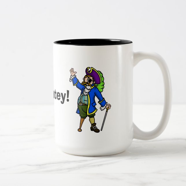 Drink Up Matey Pirate Coffee Mug (Right)