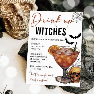 Drink Up Witches Halloween Party Invitation