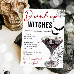Drink Up Witches Halloween Party Invitation