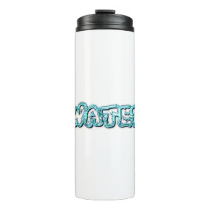Drink water letters thermal tumbler