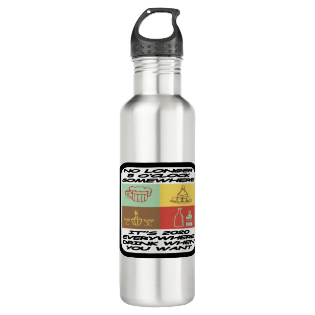 Drink When You Want 710 Ml Water Bottle (Front)