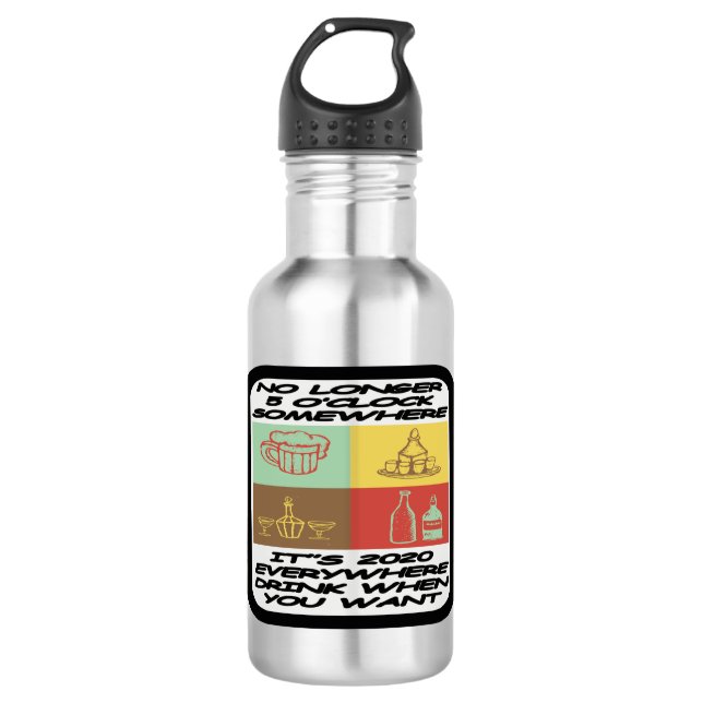 Drink When You Want 710 Ml Water Bottle (Front)