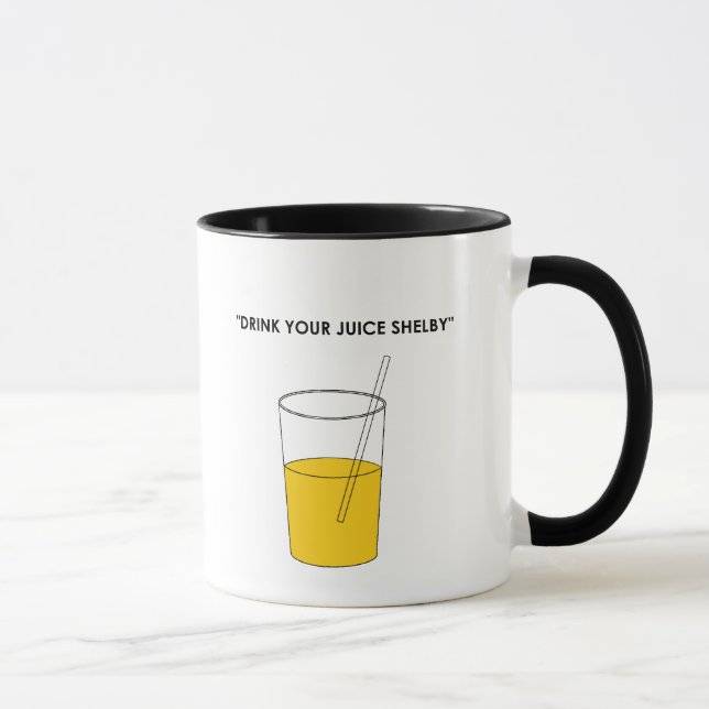 Drink Your Juice Shelby Mug (Right)