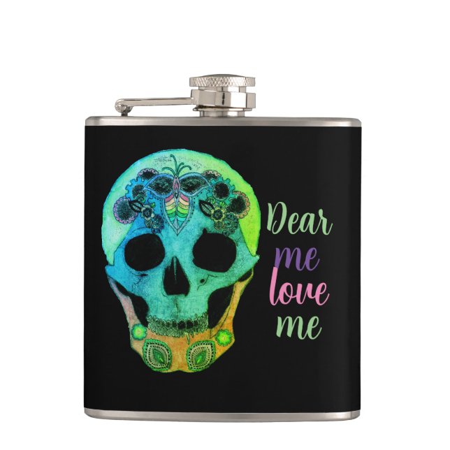 Drink your poison hip flask (Front)