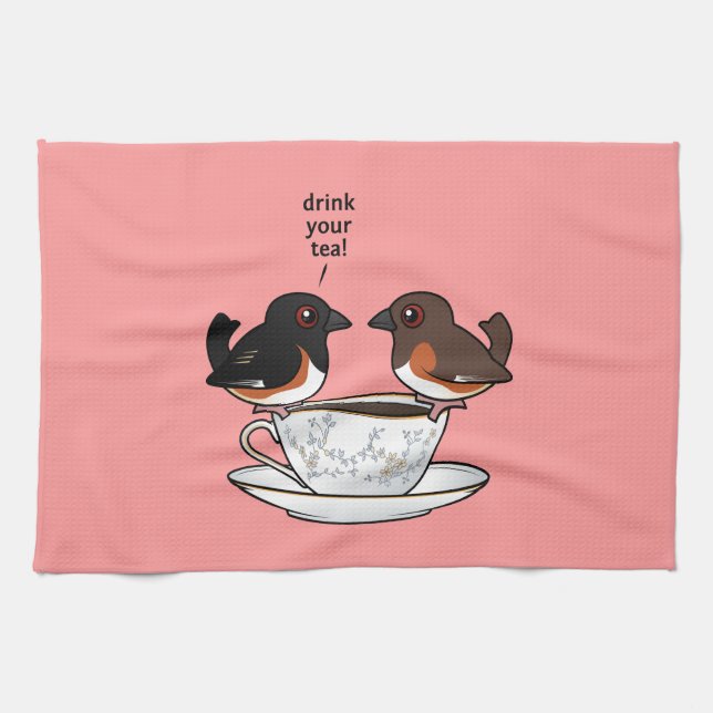 Drink Your Tea! Kitchen Towel (Horizontal)
