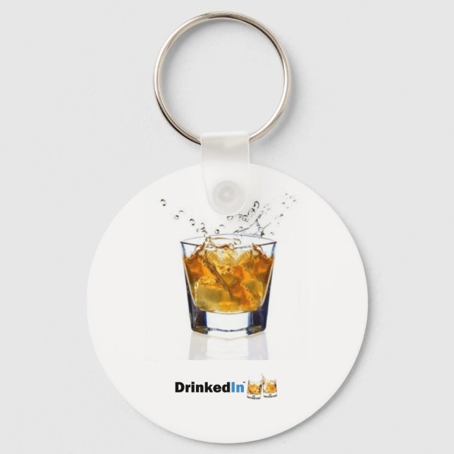 DrinkedIn Keychain (Front)