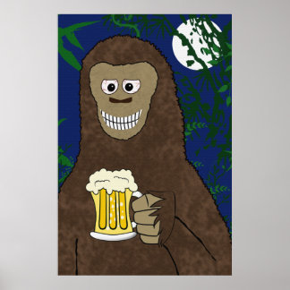 Drinkin' Bigfoot Print