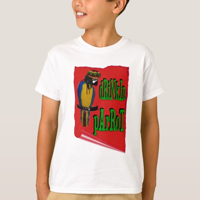 Drinkin' Parrot T-Shirt (Front)