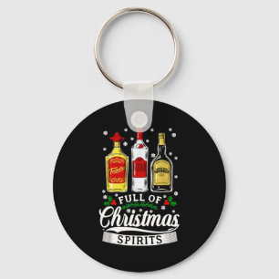 Drinking Alcohol Christmas Party Gift Full Of Chri Keychain