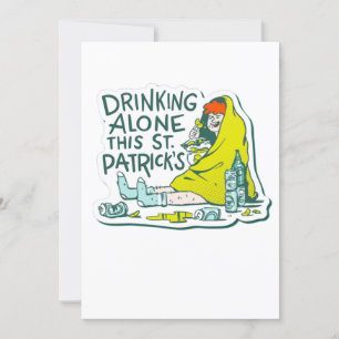 drinking alone st patricks quarantine invitation