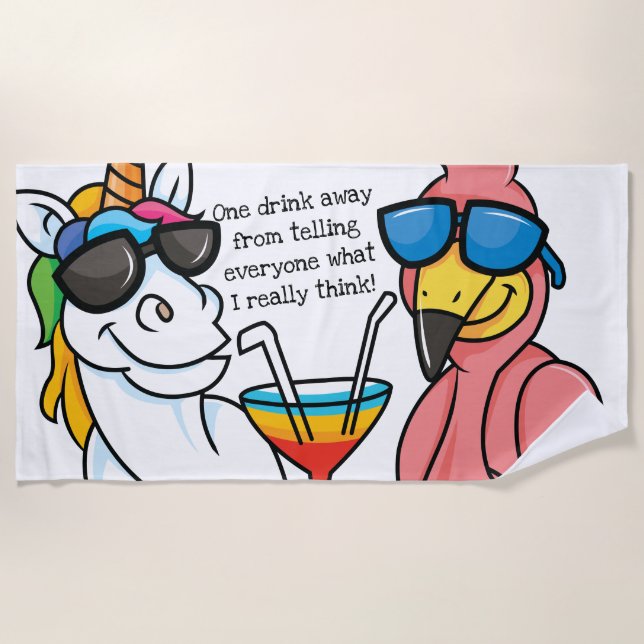 Drinking Beach Towel (Front)