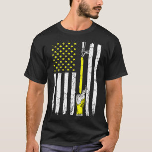 Drinking Beer American Flag 4th Of July Drinker Pa T-Shirt