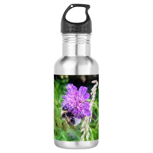 Drinking bottle with natural motif - every flower  (Front)