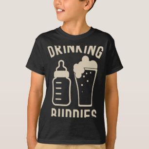 Drinking Buddies Dad Grandpa New Baby Beer And Bot T-Shirt