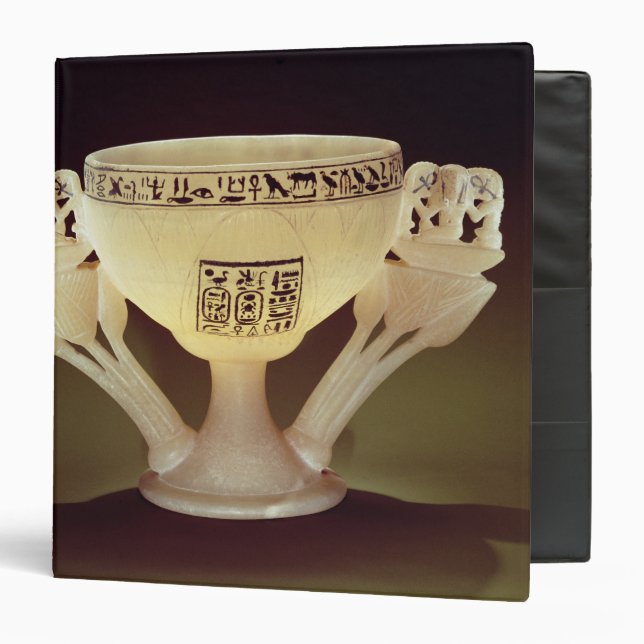 Drinking cup in the form of a half-opened binder (Front/Inside)