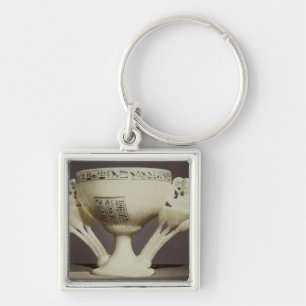 Drinking cup in the form of half-opened lotus keychain