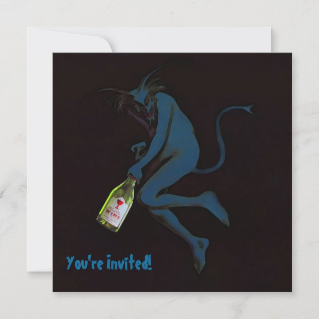 Drinking Devil ~ Invitations / RSVP (Front)