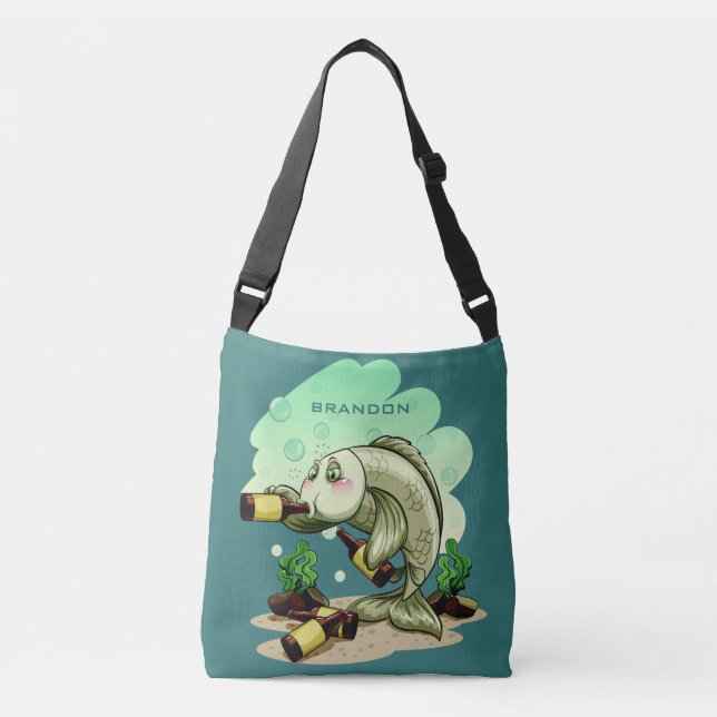 Drinking Fish custom name bags (Front)