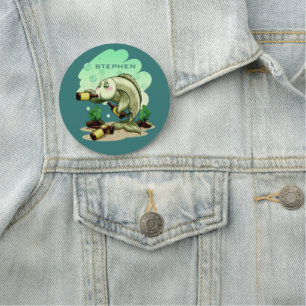 Drinking Fish custom name Name Tag