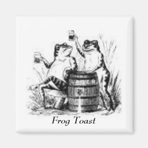 Drinking Frogs Magnet