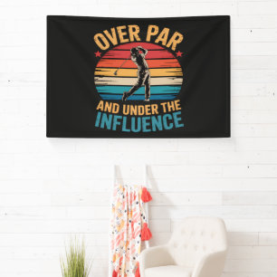 Drinking Funny Golfing Banner