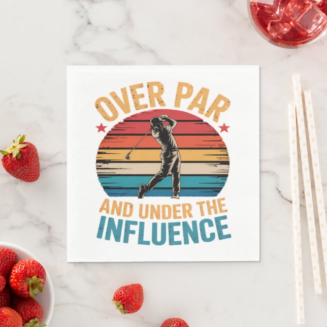 Drinking Funny Golfing Napkin (Insitu)