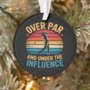 Drinking Funny Golfing Ornament