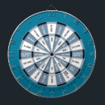 Drinking Game in Blue Dartboard<br><div class="desc">Dark Sections ("safe" spots):
  Give Drink
  They Drink
  Pass
  Add Drink to Group Cup
  Give 2 Drinks

 Light Section (drink drink drink):
  All Drink
  Guys Drink
  Girls Drink
  Drink 1
  Drink 2
  Drink Group Cup</div>