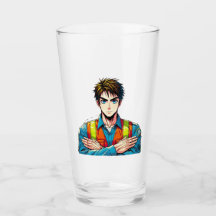 drinking glass with manga safety expert