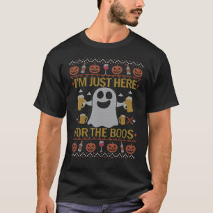 Drinking Halloween Ugly Sweater I M Just Here For