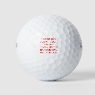 Drinking joke golf balls