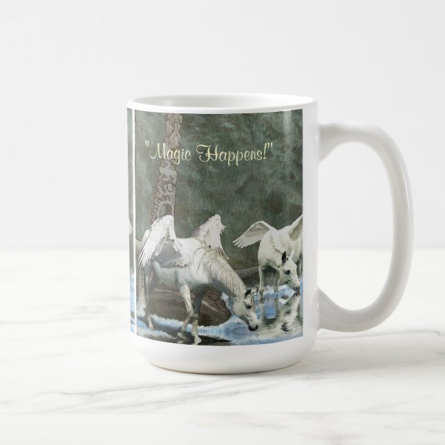 DRINKING PEGASI & TOTEMS Fantasy Art Mug (Right)