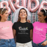 Drinking Squad Custom Bachelorette Wedding T-Shirt<br><div class="desc">This design was created though digital art. It may be personalized in the area provide or customizing by choosing the click to customize further option and changing the name, initials or words. You may also change the text colour and style or delete the text for an image only design. Contact...</div>
