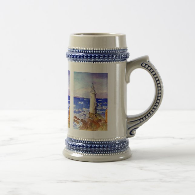 DRINKING STEINS - "LIGHTHOUSE" BY H DAVIDSOHN (Right)