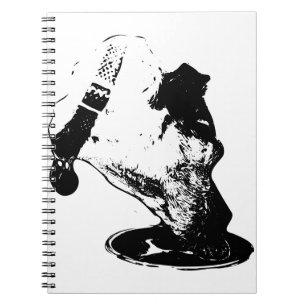 Drinking Terrier Mix Sketch Journal