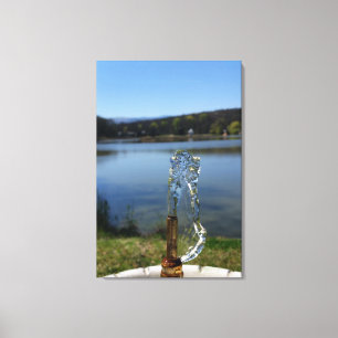 drinking water fountain canvas print