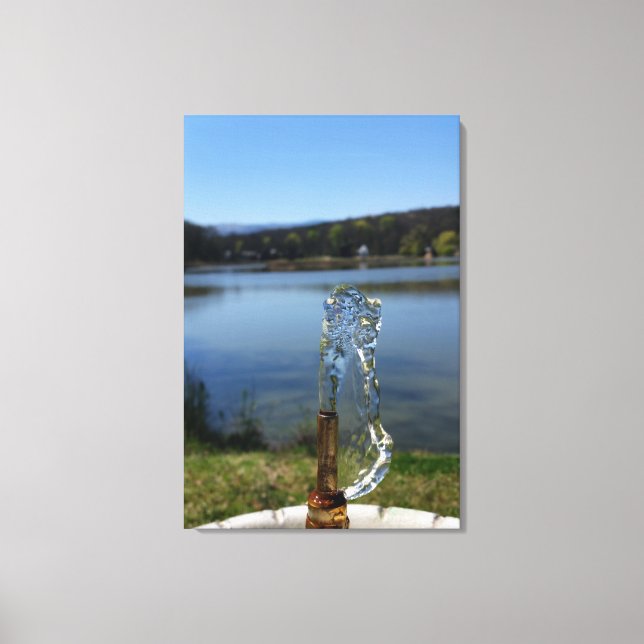 drinking water fountain canvas print (Front)