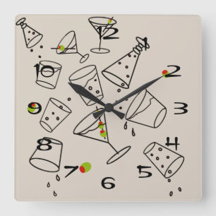 Drinks Acrylic Clock