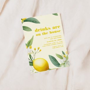 Drinks are on the House Summer Party Invite