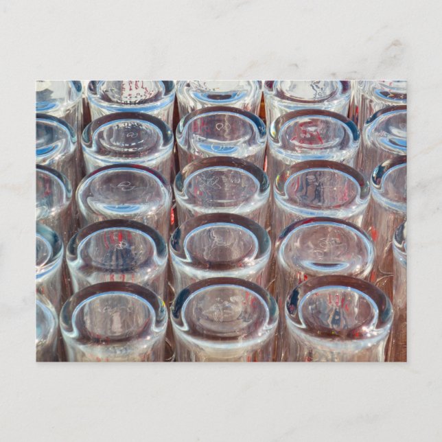 Drinks Glasses Abstract Postcard (Front)
