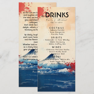 Drinks + lovely text Japonesque Harmony with Fuji Menu