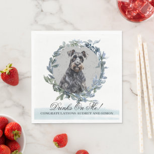 Drinks on Me! Kerry Blue Terrier Dog Pet Napkin