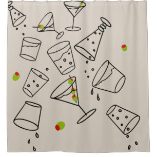 Drinks Shower Curtain